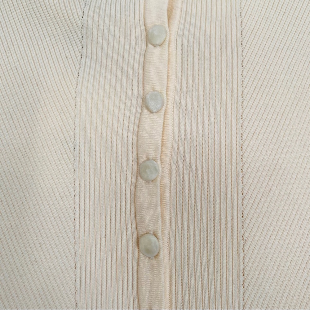 J. Mendel Ribbed Reverse Cardigan - Picture 2 of 5